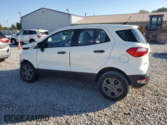 ✅ 2020 Ford EcoSport S • VIN: MAJ6S3FL9LC395151 • Lot: 82435955. Listed on Copart with 87,950 mi. Free auction sales archive from the USA and detailed vehicle history report at DreamBid. Image 2.