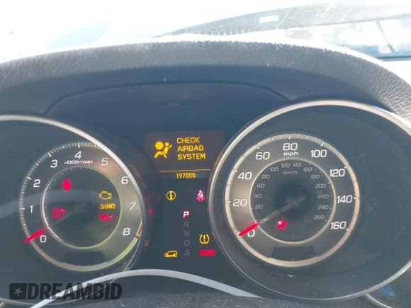 ✅ 2012 Acura MDX Advance • VIN: 2HNYD2H66CH549272 • Lot: 43437999. Listed on IAAI with 197,555 mi. Free auction sales archive from the USA and detailed vehicle history report at DreamBid. Image 7.