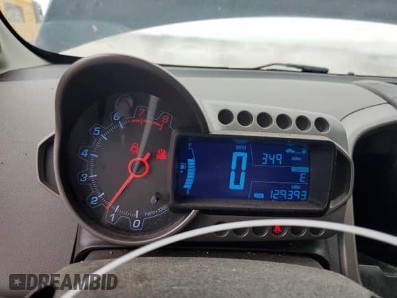 2013 Chevrolet Sonic LT with VIN 1G1JD6SB2D4162018, listed as a Copart auction lot 81661444 with 129,393 mi miles and Salvage title. Bid and sale history available at DreamBid. Image 9.