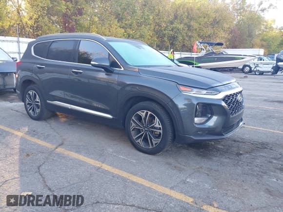 ✅ 2019 Hyundai Santa Fe Limited • VIN: 5NMS5CAA2KH075238 • Лот: 43467715. Опубликован ранее на IAAI с пробегом 125 796 миль. Бесплатный доступ к архиву аукционных продаж из США и подробный отчёт об истории автомобиля на DreamBid. Изображение 1.