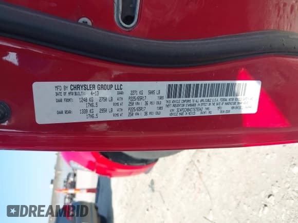 ✅ 2013 Dodge Journey SE • VIN: 3C4PDCAB4DT675542 • Lot: 42393737. Wystawiony na IAAI z przebiegiem 134 051 mil. Bezpłatny archiwum sprzedaży aukcyjnych z USA i szczegółowy raport historii pojazdu na DreamBid. Zdjęcie 9.