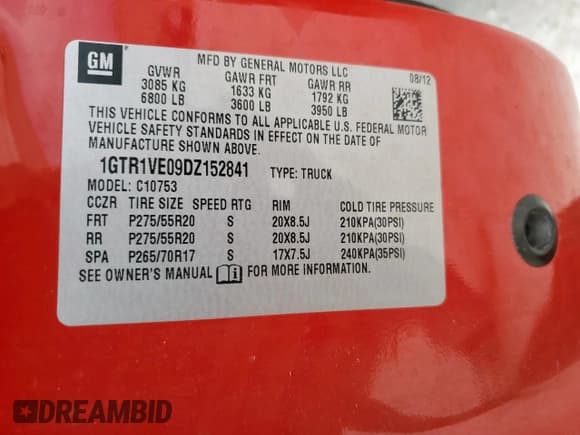 ✅ 2013 GMC Sierra 1500 SLE • VIN: 1GTR1VE09DZ152841 • Лот: 86683525. Опубликован ранее на Copart с пробегом 242 286 миль. Бесплатный доступ к архиву аукционных продаж из США и подробный отчёт об истории автомобиля на DreamBid. Изображение 12.