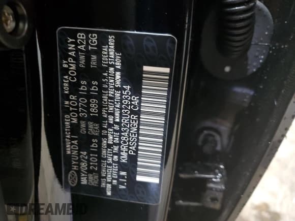 ✅ 2024 Hyundai Venue SEL • VIN: KMHRC8A32RU329354 • Lot: 71083354. Listed on Copart with 1,876 mi. Free auction sales archive from the USA and detailed vehicle history report at DreamBid. Image 16.