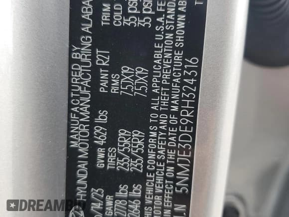 ✅ 2024 Hyundai Tucson Limited • VIN: 5NMJE3DE9RH324316 • Lot: 63935974. Wystawiony na Copart z przebiegiem 12 386 mil. Bezpłatny archiwum sprzedaży aukcyjnych z USA i szczegółowy raport historii pojazdu na DreamBid. Zdjęcie 15.