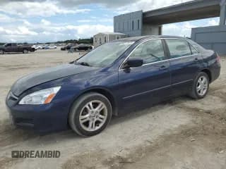 ✅ 2006 Honda Accord LX SE • VIN: 1HGCM563X6A134566 • Lot: 86717675. Listed on Copart with 143,304 mi. Free auction sales archive from the USA and detailed vehicle history report at DreamBid. Image 1.