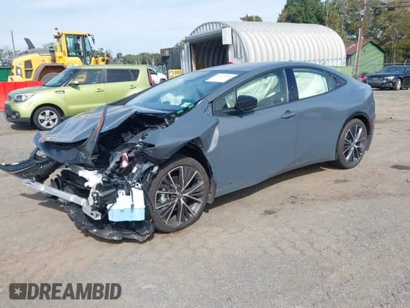 2024 Toyota Prius Limited with VIN JTDADABUXR3024753, listed as a IAAI auction lot 43319289 with 2,526 mi miles and . Bid and sale history available at DreamBid. Image 2.