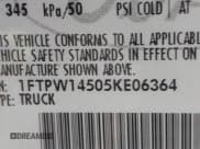 ✅ 2005 Ford F-150 XLT • VIN: 1FTPW14505KE06364 • Lot: 43413719. Wystawiony na IAAI z przebiegiem 189 453 mil. Bezpłatny archiwum sprzedaży aukcyjnych z USA i szczegółowy raport historii pojazdu na DreamBid. Zdjęcie 9.