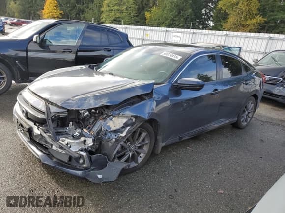 ✅ 2019 Honda Civic EX • VIN: JHMFC1F31KX000364 • Lot: 90074915. Listed on Copart with 80,462 mi. Free auction sales archive from the USA and detailed vehicle history report at DreamBid. Image 1.