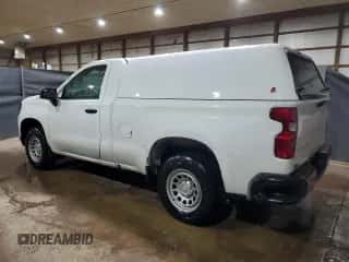 2023 Chevrolet Silverado 1500 Work Truck z VIN 3GCNAAEK7PG343218, wystawiony jako Copart lot #84612235 z przebiegiem 119 990 mil mil oraz Czysty tytuł • Clean title. Historia ofert i sprzedaży dostępna na DreamBid. Obrazek 2.