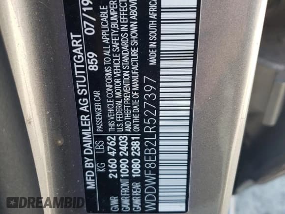 ✅ 2020 Mercedes-Benz C 300 • VIN: WDDWF8EB2LR527397 • Lot: 80670825. Wystawiony na Copart z przebiegiem 64 331 mil. Bezpłatny archiwum sprzedaży aukcyjnych z USA i szczegółowy raport historii pojazdu na DreamBid. Zdjęcie 13.