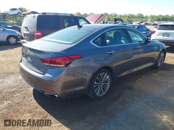 2015 Hyundai Genesis 3.8L z VIN KMHGN4JEXFU022795, wystawiony jako IAAI lot #43170791 z przebiegiem 128 649 mil mil oraz . Historia ofert i sprzedaży dostępna na DreamBid. Obrazek 4.