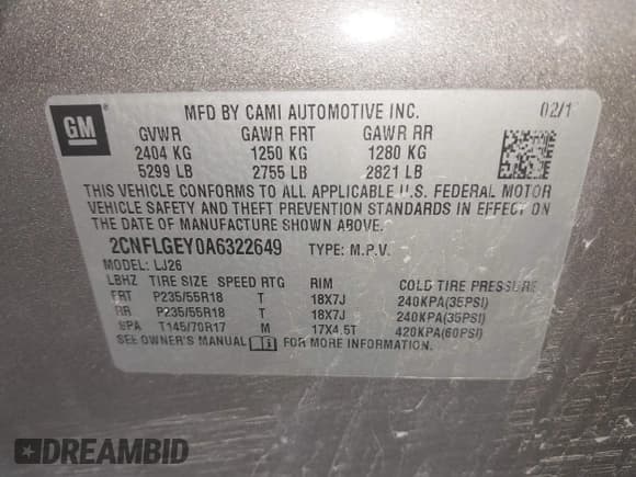 ✅ 2010 Chevrolet Equinox LTZ • VIN: 2CNFLGEY0A6322649 • Лот: 42729167. Опубликован ранее на IAAI с пробегом 188 683 миль. Бесплатный доступ к архиву аукционных продаж из США и подробный отчёт об истории автомобиля на DreamBid. Изображение 9.