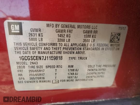 ✅ 2018 Chevrolet Colorado 2WD LT • VIN: 1GCGSCEN7J1159818 • Лот: 78494134. Опубликован ранее на Copart с пробегом 98 413 миль. Бесплатный доступ к архиву аукционных продаж из США и подробный отчёт об истории автомобиля на DreamBid. Изображение 12.