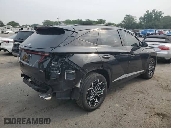 2022 Hyundai Tucson N Line z VIN KM8JFCAE7NU088944, wystawiony jako Copart lot #67253035 z przebiegiem 34 913 mil mil oraz Szkoda całkowita • Salvage title. Historia ofert i sprzedaży dostępna na DreamBid. Obrazek 3.