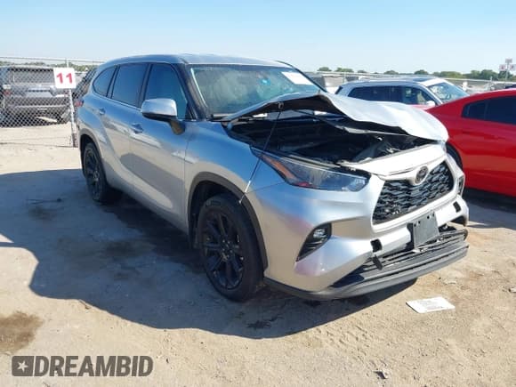 ✅ 2023 Toyota Highlander L • VIN: 5TDKDRAH1PS525548 • Lot: 43451095. Listed on IAAI with 98,251 mi. Free auction sales archive from the USA and detailed vehicle history report at DreamBid. Image 1.
