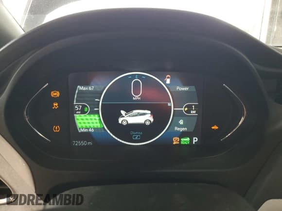 ✅ 2019 Chevrolet Bolt EV LT • VIN: 1G1FY6S06K4106556 • Лот: 81402595. Опубликован ранее на Copart с пробегом 72 550 миль. Бесплатный доступ к архиву аукционных продаж из США и подробный отчёт об истории автомобиля на DreamBid. Изображение 9.