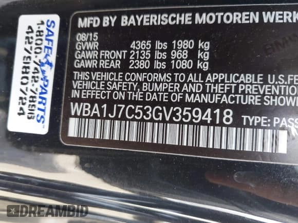 ✅ 2016 BMW 2 Series M235i • VIN: WBA1J7C53GV359418 • Лот: 42961196. Опубликован ранее на IAAI с пробегом 78 773 миль. Бесплатный доступ к архиву аукционных продаж из США и подробный отчёт об истории автомобиля на DreamBid. Изображение 9.