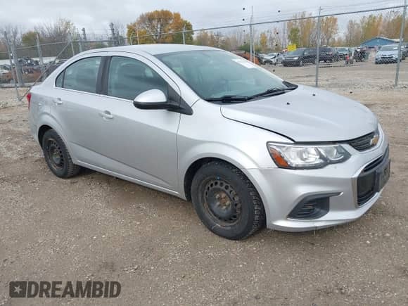 2017 Chevrolet Sonic LT with VIN 1G1JD5SH6H4124974, listed as a IAAI auction lot 43513414 with 143,462 mi miles and . Bid and sale history available at DreamBid. Image 1.