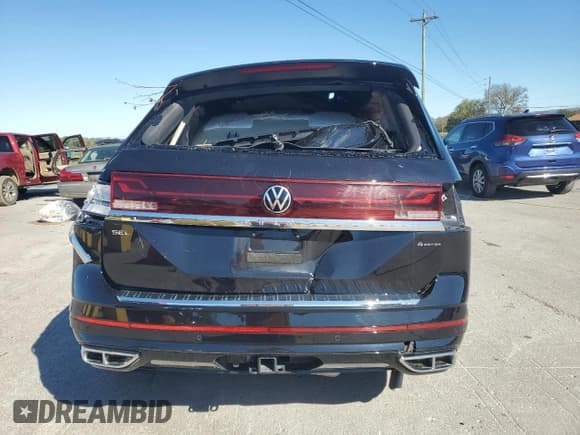 ✅ 2025 Volkswagen Atlas SEL Premium R-Line • VIN: 1V2FR2CA0SC555787 • Lot: 87387475. Listed on Copart with 9,956 mi. Free auction sales archive from the USA and detailed vehicle history report at DreamBid. Image 6.