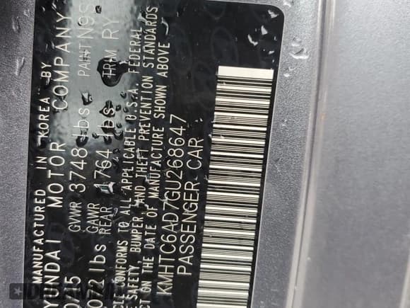 ✅ 2016 Hyundai Veloster • VIN: KMHTC6AD7GU268647 • Lot: 46264145. Wystawiony na Copart z przebiegiem 139 814 mil. Bezpłatny archiwum sprzedaży aukcyjnych z USA i szczegółowy raport historii pojazdu na DreamBid. Zdjęcie 13.