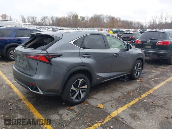 ✅ 2021 Lexus NX 300h • VIN: JTJGJRDZ8M2149174 • Lot: 43628614. Listed on IAAI with 72,033 mi. Free auction sales archive from the USA and detailed vehicle history report at DreamBid. Image 4.