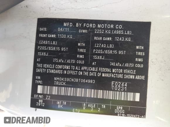 ✅ 2011 Ford Transit Connect XLT Premium • VIN: NM0KS9CN3BT064983 • Лот: 42715200. Опубликован ранее на IAAI с пробегом 235 421 миль. Бесплатный доступ к архиву аукционных продаж из США и подробный отчёт об истории автомобиля на DreamBid. Изображение 9.