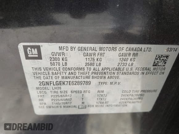 ✅ 2014 Chevrolet Equinox LT • VIN: 2GNFLGEK7E6289789 • Лот: 43375565. Опубликован ранее на IAAI с пробегом 160 557 миль. Бесплатный доступ к архиву аукционных продаж из США и подробный отчёт об истории автомобиля на DreamBid. Изображение 9.