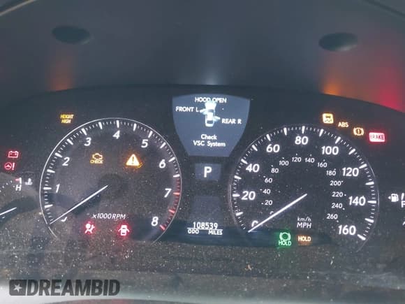 ✅ 2007 Lexus LS 460 L • VIN: JTHGL46F275016852 • Lot: 43875862. Listed on IAAI with 108,539 mi. Free auction sales archive from the USA and detailed vehicle history report at DreamBid. Image 7.