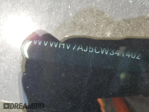 ✅ 2012 Volkswagen Golf GTI Autobahn • VIN: WVWHV7AJ5CW341402 • Lot: 63528525. Listed on Copart with Not provided. Free auction sales archive from the USA and detailed vehicle history report at DreamBid. Image 12.