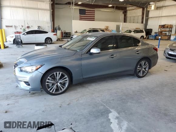 ✅ 2018 Infiniti Q50 Luxe • VIN: JN1EV7AR9JM435674 • Lot: 66319705. Wystawiony na Copart z przebiegiem 55 901 mil. Bezpłatny archiwum sprzedaży aukcyjnych z USA i szczegółowy raport historii pojazdu na DreamBid. Zdjęcie 1.