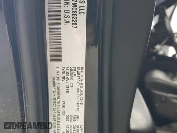 ✅ 2021 Dodge Durango GT Plus • VIN: 1C4RDJDG7MC862287 • Lot: 90456605. Wystawiony na Copart z przebiegiem 33 903 mil. Bezpłatny archiwum sprzedaży aukcyjnych z USA i szczegółowy raport historii pojazdu na DreamBid. Zdjęcie 13.