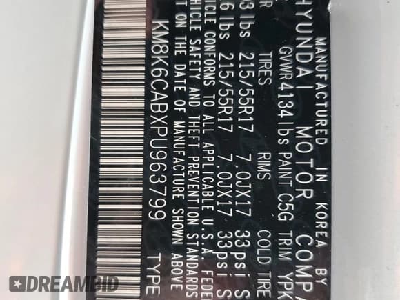 ✅ 2023 Hyundai Kona SEL • VIN: KM8K6CABXPU963799 • Лот: 73097294. Опубликован ранее на Copart с пробегом 17 805 миль. Бесплатный доступ к архиву аукционных продаж из США и подробный отчёт об истории автомобиля на DreamBid. Изображение 14.