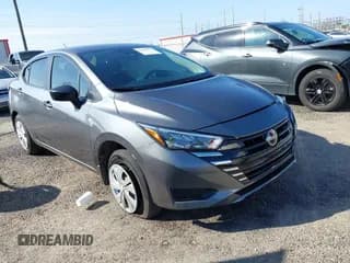 ✅ 2025 Nissan Versa S • VIN: 3N1CN8DV2SL841510 • Lot: 43493712. Listed on IAAI with 5,842 mi. Free auction sales archive from the USA and detailed vehicle history report at DreamBid. Image 1.