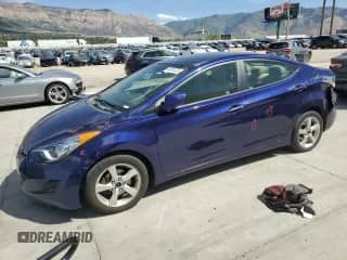 2013 Hyundai Elantra Limited with VIN 5NPDH4AEXDH222243, listed as a Copart auction lot 80374325 with 173,907 mi miles and Salvage title. Bid and sale history available at DreamBid. Image 1.