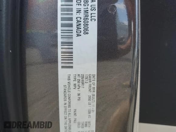 ✅ 2021 Chrysler Pacifica Touring L • VIN: 2C4RC1BG1MR608068 • Lot: 85698365. Wystawiony na Copart z przebiegiem 80 897 mil. Bezpłatny archiwum sprzedaży aukcyjnych z USA i szczegółowy raport historii pojazdu na DreamBid. Zdjęcie 13.