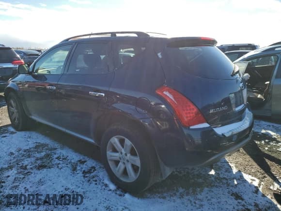 ✅ 2006 Nissan Murano SL • VIN: JN8AZ08W46W508257 • Lot: 91833345. Listed on Copart with Not provided. Free auction sales archive from the USA and detailed vehicle history report at DreamBid. Image 2.