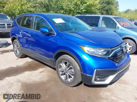 ✅ 2022 Honda CR-V EX-L • VIN: 7FARW2H83NE051937 • Lot: 43181020. Listed on IAAI with 38,105 mi. Free auction sales archive from the USA and detailed vehicle history report at DreamBid. Image 1.