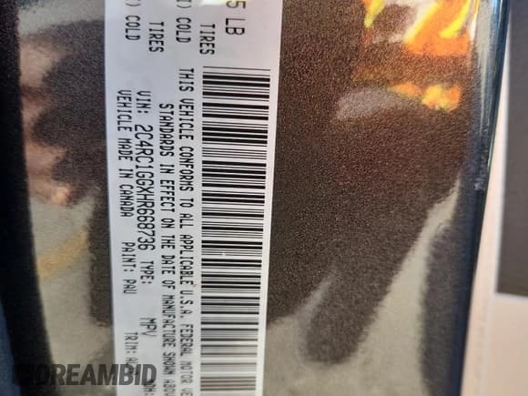 ✅ 2017 Chrysler Pacifica Limited • VIN: 2C4RC1GGXHR668736 • Lot: 91104045. Wystawiony na Copart z przebiegiem 114 865 mil. Bezpłatny archiwum sprzedaży aukcyjnych z USA i szczegółowy raport historii pojazdu na DreamBid. Zdjęcie 13.