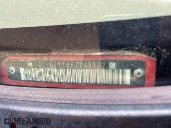 ✅ 2006 Chevrolet Silverado 1500 LT1 • VIN: 1GCEC19T66Z248922 • Лот: 66873355. Опубликован ранее на Copart с пробегом 226 918 миль. Бесплатный доступ к архиву аукционных продаж из США и подробный отчёт об истории автомобиля на DreamBid. Изображение 10.