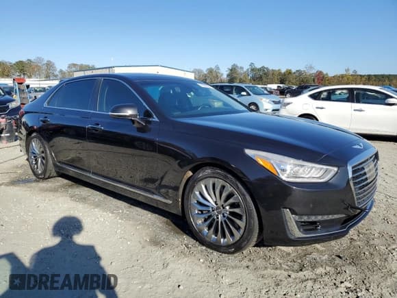 ✅ 2018 Genesis G90 Premium • VIN: KMHG34JA9JU043049 • Лот: 76592864. Опубликован ранее на Copart с пробегом 95 999 миль. Бесплатный доступ к архиву аукционных продаж из США и подробный отчёт об истории автомобиля на DreamBid. Изображение 4.