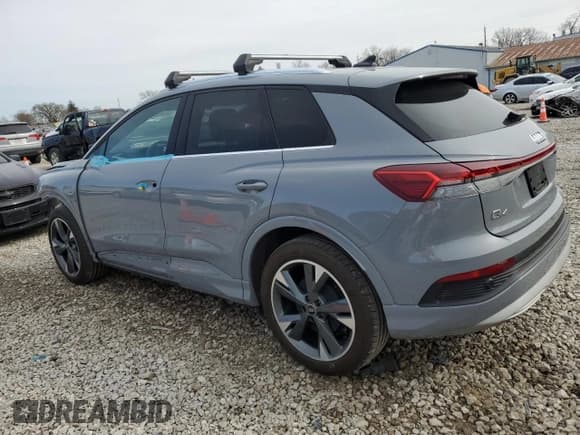 ✅ 2022 Audi Q4 e-tron Premium Plus • VIN: WA1H2BFZ9NP050404 • Lot: 49983205. Listed on Copart with 25,955 mi. Free auction sales archive from the USA and detailed vehicle history report at DreamBid. Image 2.