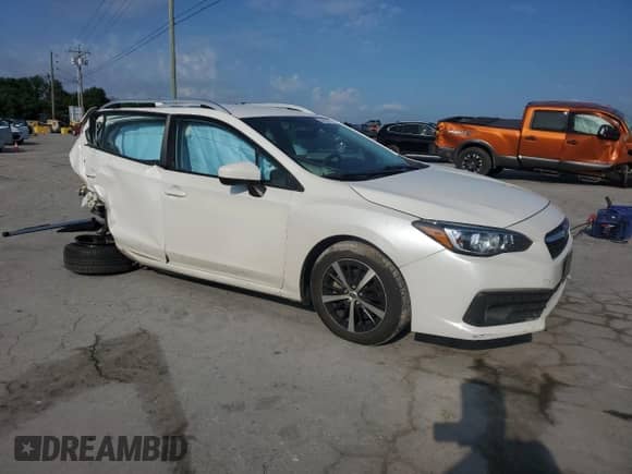 2020 Subaru Impreza Premium with VIN 4S3GTAV65L3705730, listed as a Copart auction lot 64436315 with 81,575 mi miles and Salvage title. Bid and sale history available at DreamBid. Image 4.