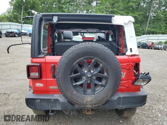 ✅ 2023 Jeep Wrangler Sport • VIN: 1C4HJXAG8PW582425 • Lot: 63502375. Listed on Copart with 30,551 mi. Free auction sales archive from the USA and detailed vehicle history report at DreamBid. Image 6.
