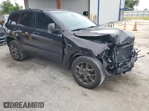 2021 Jeep Grand Cherokee 80th Anniversary with VIN 1C4RJEBG7MC680141, listed as a Copart auction lot 80303425 with 117,176 mi miles and Non repairable. Bid and sale history available at DreamBid. Image 4.