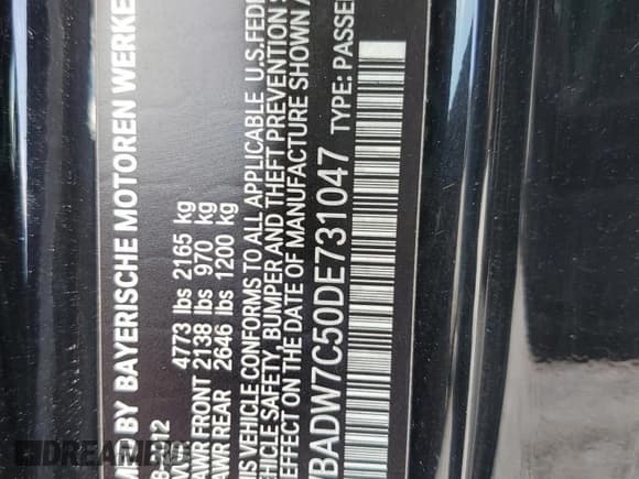 ✅ 2013 BMW 3 Series 328i • VIN: WBADW7C50DE731047 • Лот: 64971485. Опубликован ранее на Copart с пробегом Не указан. Бесплатный доступ к архиву аукционных продаж из США и подробный отчёт об истории автомобиля на DreamBid. Изображение 12.