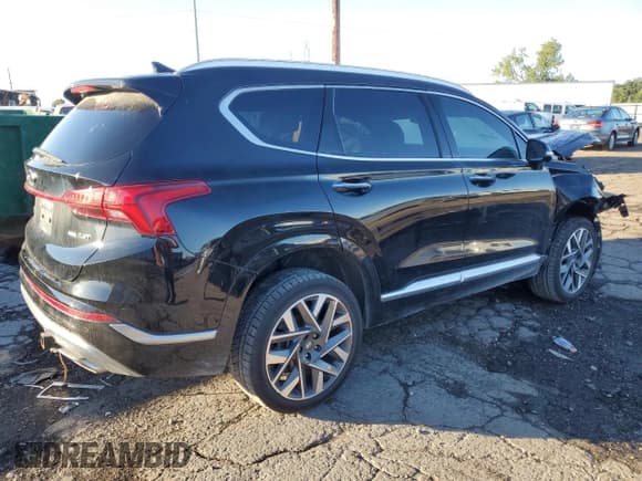 ✅ 2022 Hyundai Santa Fe Calligraphy • VIN: 5NMS5DAL1NH424191 • Lot: 70910295. Listed on Copart with 49,366 mi. Free auction sales archive from the USA and detailed vehicle history report at DreamBid. Image 3.