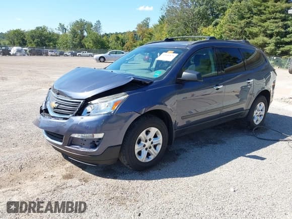 ✅ 2014 Chevrolet Traverse LS • VIN: 1GNKVFKD2EJ213392 • Лот: 43156876. Опубликован ранее на IAAI с пробегом 106 567 миль. Бесплатный доступ к архиву аукционных продаж из США и подробный отчёт об истории автомобиля на DreamBid. Изображение 2.