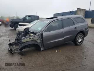 2020 Dodge Durango R/T with VIN 1C4SDJCT7LC433777, listed as a Copart auction lot 55907685 with 57,319 mi miles and Non repairable. Bid and sale history available at DreamBid. Image 1.