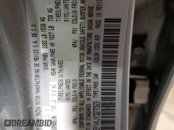 ✅ 2018 Toyota Yaris • VIN: 3MYDLBYV4JY327093 • Lot: 93425525. Listed on Copart with 74,637 mi. Free auction sales archive from the USA and detailed vehicle history report at DreamBid. Image 12.