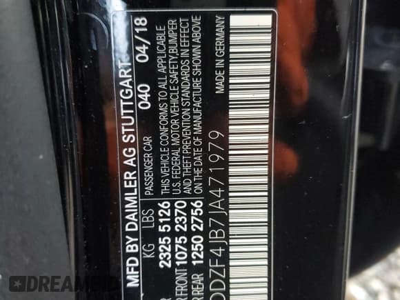 ✅ 2018 Mercedes-Benz E 300 • VIN: WDDZF4JB7JA471979 • Lot: 93790085. Wystawiony na Copart z przebiegiem 70 481 mil. Bezpłatny archiwum sprzedaży aukcyjnych z USA i szczegółowy raport historii pojazdu na DreamBid. Zdjęcie 12.